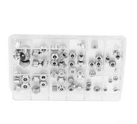 60PCS Stainless Steel Watch Crown Button Set | 60 pieces total, stainless steel build, silver finish, standard size, mechanical quartz compatible