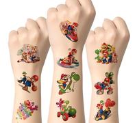 60pcs Tatuajes Temporales para Niños, Tatuajes Cartoon Desmontables, Pegatinas Tattoo para Fiestas, Regalos y Decoración