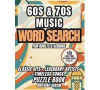 60s & 70s Music Word Search: 120 Large Print Puzzles for Adults & Seniors: Classic Hits, Motown, Disco & Rock and Roll Brain Games