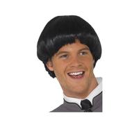 60s Beatles Estilo Cuenca Cortar Peluca Lennon Mccartney 1960's Negro Disfraz