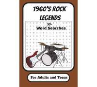 60's Rock Legends Word Searches: 60's Rock Legends Word Search Book: Puzzles with Easy to Read Print about the 60's Rock Legends |6 x 9 inches, 120 pages| 60 Puzzles...Gift for any Rock Enthusiast
