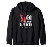 60th Birthday I'm 60 And Fabulous Sudadera con Capucha