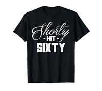 60th Birthday Shorty Hit Sixty Funny 60 Years Old Gift Retro Camiseta