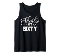 60th Birthday Shorty Hit Sixty Funny 60 Years Old Gift Retro Camiseta sin Mangas