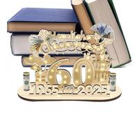 60th Birthday Table Decorations, Birthday Guest Book Sign for Table, 9.45x5.51 inches Desk Guests Books Ornaments, Stylish Desktop Decoration for Home, Elegant Centerpiece Keepsake Memory Signed