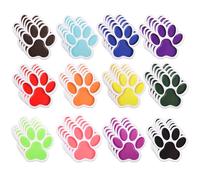 60uds de Recortes de Huellas de Patas, Mini Tablón de Anuncios de Huellas de Patas de Perro de Colores Suministros para Fiestas con Huellas de Patas Decoraciones con Huellas de Patas