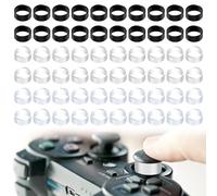 60uds Protector de Joystick de Silicona, Anillo Protector de Joystick Compatible con Steam Deck PS5 PS4 Protector de Joystick Invisible Accesorios para Controladores de Juegos (3 Colores)