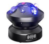 60W Móvil Luz Escenario Cabeza, LED RB luz Fiesta Cielo Estrellado con 6 Patrones Efectos Luz DMX 15CH Activación Sonido Maestro-Esclavo, Luces Discoteca Para Espectáculos Fiestas en Casa Bar Club