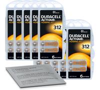 6x Duracell ActivAir 312 MF (Hg 0%) Hearing Aid BL066