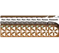 60x Panasonic Worldwide PR312 PR41 pilas para audífonos PR-312/6BL 10 blister