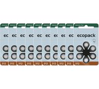 Varta Pilas para audífonos Ecopack ZA 312 (Zinc-aire) marrón 6 unidades