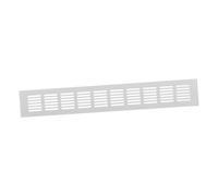 60x400mm Rejilla de Ventilación de Aluminio para Muebles - Rejilla Blanca para Puerta, Armario, Radiador