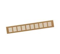 60x400mm Rejilla de Ventilación de Aluminio para Muebles - Rejilla Dorada para Puerta, Armario, Radiador