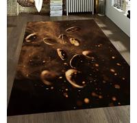 60x90 Alfombra salón Alfombra Ultra Suave café Grande Dormitorio guardería residencia decoración hogar Espacio Interior Pelo bajo alfombras Resistente Taina fácil Limpiar marrón Oscuro