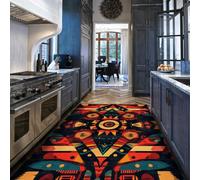 60x90 Alfombras Aztecas salón Dormitorio Tribal suroeste Ultrafina Suave Pelo bajo Antideslizante Comedor Lavable Oficina Mesa