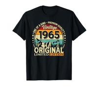 61 Cumpleaños Regalo Hombre y Mujer Vintage Año 1965 Camiseta