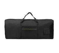 61 Key Electronic Keyboard Bag impermeable Oxford Taper portátil portátil de piano con manijas de bolsillos para músicos estudiantes negros grandes capacidad