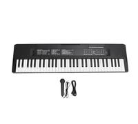 61 teclado Piano Piano Piano teclado de piano eléctrico con 8 tonos 6 demostraciones 5 Construcción de plástico de ritmos para niños Práctica de aprendizaje de música para