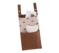 61 x 22 cm, práctico organizador de pañales para bebé, bolsa para colgar en la cuna o colgar en la pared, funda de tela de algodón suave para colgar en el cochecito