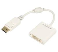 61010 Adaptador Displayport Plug,DVI-I (24+5) Hembra 0,15m Blanco DELOCK