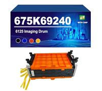 6125 Unidad De Tambor Compatible para Xerox 675K69244 676K05360 675K05360 675K69240. Compatible con 6125 6128MFP 6130 6130N 6140N 6500 6500DN 6500N 6505 6505N 6505DN,675K69240-30000 Pages