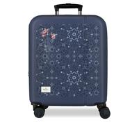 Pepe Jeans Lenay Maleta de Cabina Marino 40x55x20 cm Rígida ABS Cierre de combinación Integrado 37L 2,6kg 4 Ruedas Dobles Extensible Equipaje de Mano by Joumma Bags