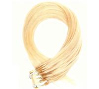 #613,10 in/25cm,Postizo 6D 2. Generación, Extensiones de Cabello Natural Real, Extensiones de Cabello Humano Rubio 6D Sin Rastros, Se Pueden Teñir y Hacer Permanentes, No Se Enredan, 40 g