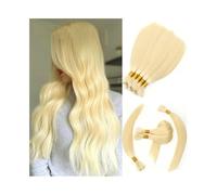 #613 Extensiones de cabello humano rubio trenzado, preestiradas, sedosas y rectas, a granel(26 Inch)