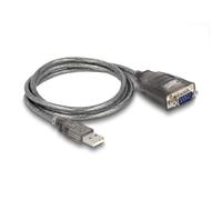 61400 - Adapter USB 2.0 Type-A to 1 x Serial RS-232 D-Sub 9 Pin male with nuts with 3 x LED, 1 m