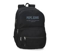 Pepe Jeans Edward Mochila Escolar Portátil 15,6 Pulgadas Negro 33x46x15 cm Poliéster 22,77L by Joumma Bags