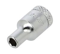 6165400 Zócalo: llave de vaso de 6 ángulos HEX 4mm 1/4" herramienta de acero ...