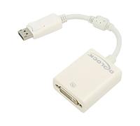 61765 Adaptador Displayport Plug,DVI-I (24+5) Hembra 0,12m Blanco DELOCK