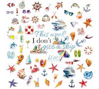 61PCS Imanes de Puerta de Crucero Grandes, Decoraciones magnéticas de Puerta Impermeables para Barcos de navegación, Ancla de Barco, Decoraciones para Coches de Crucero para el refrigerador