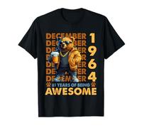 61st Birthday Bear Legends December 1964 61 Years Old Mens Camiseta