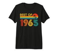61st Birthday Gifts Best of 1965 Retro Men and Women Vintage Camiseta Premium