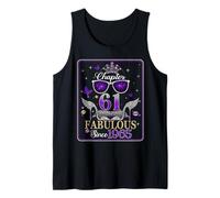 61st Birthday Queen Chapter 61 Fabulous Since 1965 Women Camiseta sin Mangas