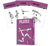 62 exercise cards for pilates for women and men: for home, gym or study: 50 mat exercises, 12 stretches, 6 total training routines