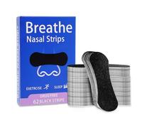 62 Piezas Tiras Nasales, Tiras Nasales Deportivas, Tiras Anti Ronquidos, Tiras Nasales Para Respirar Mejor, Tiras De Alivio Para Un Sueño Mejor, Negro