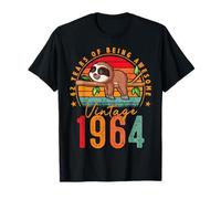 62 Year Old Sloth Vintage 1964 Limited Edition 62nd Birthday Camiseta