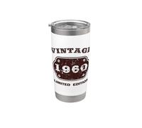 62 Years Old Vintage 1960 Edición Limitada 62 Cumpleaños Vaso térmico de acero inoxidable de doble pared
