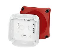 62000037 Carcasa: Caja de conexiones IP66 con topes de membrana rojo HENSEL