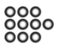 6202 - RS Deep Groove Ball Bearings 10Pcs | 15x35x11mm Bearing Steel | Sealed Radial Ball Bearings for Gearboxes/Motors/Equipment Tools | Enduring Industrial Bearings