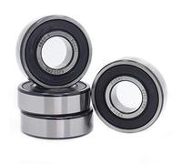 6203-2RS ABEC-5 - Juego de 4 rodamientos de bolas de doble sello de goma prelubricados y ranura profunda (17 x 40 x 12 mm)