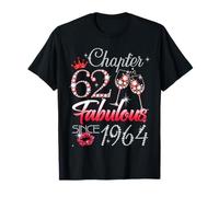 62nd Birthday Queen Chapter 62 Fabulous Since 1964 Women Camiseta