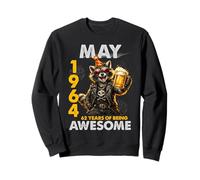 62nd Birthday Raccoon Beer May 1964 Vintage 62 Years Old Sudadera