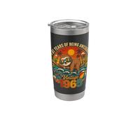 62nd Birthday Retro Sloth Tropical Vintage 1964 62 Years Old Vaso térmico de acero inoxidable de doble pared