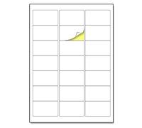 63,5 x 38,1 mm, 150 hojas, A4 Etiqueta Adhesiva Blanca Pegatina - 21 etiquetas por hoja