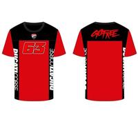 63 Bañera Ducati Dual Line Camiseta, Negro, S Unisex Adulto
