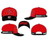 63 Bañera Ducati Dual Line Gorro/Sombrero, Rojo, Talla única para Hombre
