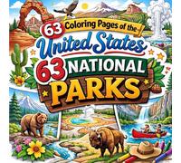 63 Coloring Pages of the United States 63 National Parks